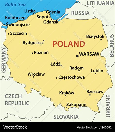 printable map of poland today
